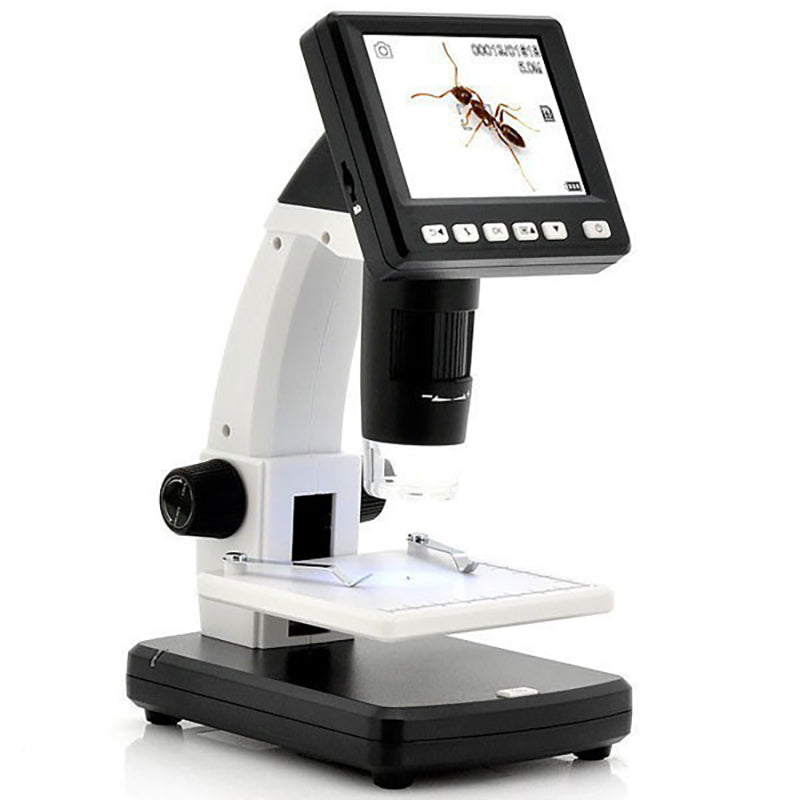 3.5-Inch Screen HD Digital Microscope for Students Desk Electron Microscope with 8 LEDs Support 32G TF Card (EU Plug) 3.5-Inch Screen HD Digital Microscope for Students Desk Electron Microscope with 8 LEDs Support 32G TF Card (EU Plug)